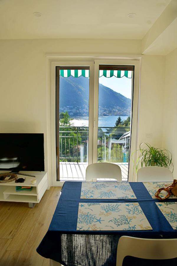 The Blue - Lake / City View Modern Apt Near Villa Olmo Como Bagian luar foto